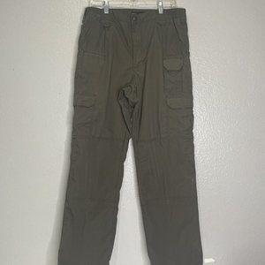 5.11 Tactical Mens Pants 32x32 Green Cargo Flat Front Outdoor Workwear Bottoms